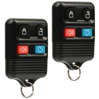 Key Fob Keyless Entry Remote Shell Case & Pad fits Ford, Lincoln, Mercury, Mazda, Set of 2