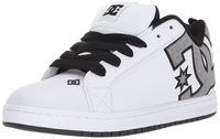 DC Men's Court Graffik SE Skate Shoe, White/Heather Grey, 17 D D US