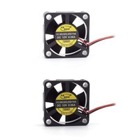 Aodesy 2pcs 12V DC Cooling Fan Long Life Sleeve Bearing Computer Case Fan Brushless DC Cooling Fan 30x30x10mm (3010-2p)