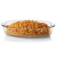 Libbey Baker's Basics Glass Oval Bake Dish, 4.3-quart