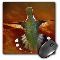 3Drose 8 X 8 X 0.25 Inches Mouse Pad Leaving for Home - End of Hummingbird Season (mp_53841_1)