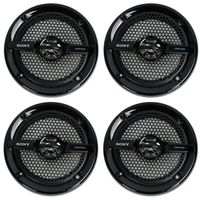 Sony 4 XS-MP1611b 6.5" 280 Watt Dual Cone Marine Speakers Stereo Black XSMP1611