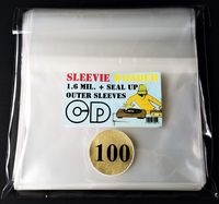CD - 100 Resealable 1.6mil Polypropylene Outer Sleeves - Top Loads Over Standard Jewel Case - Crystal Clear Plastic (+ 1 Free dj Magnet)