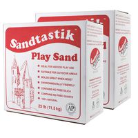 Sandtastik Sparkling White Play Sand, 25 lb (11.3 kg) Per Box, 2 Boxes