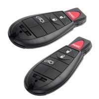 OCPTY 2X Uncut Keyless Entry Remote Control Key Fob Replacement fit for Chrysler 300 Chrysler Town & Country Dodge Dart Dodge Durango Dodge Grand Caravan M3N5WY783X IYZ-C01C