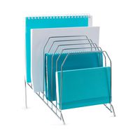 Mindspace Multi Step File Organizer | Stackable Letter Tray | File Holder | The Wire Collection, Silver