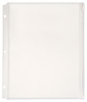 Lion Ex panding Zipper Binder Pocket, Clear, 1 Pocket (24700-CR)