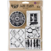 Prima Marketing Finnabair Cling Stamps 6"X7.5"-Old Town