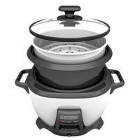 BLACK+DECKER RCS614 Rice cooker, 14-cup with Saute Function, White
