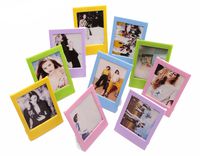 Fujifilm Instax Mini Ten Pack Instant Film Photo Frames Set,Hellohelio 10 Colorful 3 Inch Borders,Set of 10