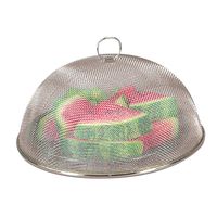 Fox Run Brands 6311COM Chrome Mesh Food Cover, 11.75 x 11.75 x 5 inches, Silver