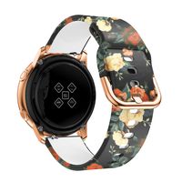 Wenicaca Watch Bands Compatible with Samsung Galaxy Watch Active (40mm) Bands, 20mm Samsung Galaxy Watch Band Soft Silicone Strap for Samsung Galaxy Watch(42mm)£¨Roses£