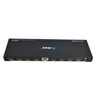 Orei 1x8 2.0 HDMI Splitter 8 Ports with Full Ultra HDCP 2.2, 4K at 60Hz & 3D Supports EDID Control - UHD-108