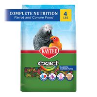 Kaytee Exact Rainbow Premium Daily Nutrition for Parrots and Conures, 4-Pound Bag