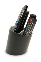 j-me Tilt Media Storage Caddy/Tilt Remote Control Tidy/Holder/Media Organizer (Black/Grey)