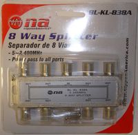 2400Mhz 8-Way Coaxial Signal Splitter