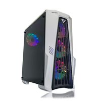 Gaming PC Desktop Computer White by Alarco Intel i5 3.10GHz,8GB Ram,1TB Hard Drive,Windows 10 pro,WiFi Ready,Video Card Nvidia GTX 650 1GB, 4 RGB Fans