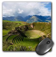 3dRose Circular Inca terraces of Moray, Cusco, Urubamba, District, Peru, Mouse Pad, 8" by 8" (mp_229258_1)