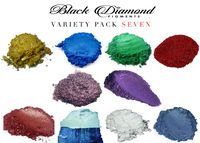 Variety Pack 7 (10 Colors) Mica Powder Pure, 2TONE Series Variety Pigment Packs (Epoxy,Paint,Color,Art) Black Diamond Pigments