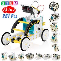 KIDWILL 13-in-1 Educational Solar Robot Kit for Kids, STEM Science Toy Solar Power Building Kit Puzzle DIY Assembly Battery Operated Robotic Set, for Kids Teens and Science Lovers