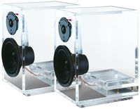 ONEaudio Surround Expandable Bookshelf Home Speaker Set of 2 Transparent (classic2-2.0)