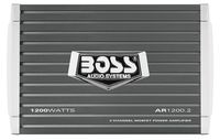 BOSS Audio Systems AR1200.2 2 Channel Car Amplifier - 1200 Watts, Full Range, Class AB, 2-4 Ohm Stable, Mosfet Power Supply, Bridgeable