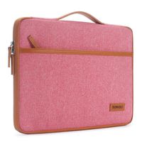 DOMISO 13 inch Laptop Sleeve Case Notebook Bag Carrying Handbag Cover for 13.3" Notebook Computer / 13" MacBook Pro / 13" MacBook Air / Dell XPS 13 / Lenovo Ideapad 710S / HP ENVY 13 Spectre 13, Pink