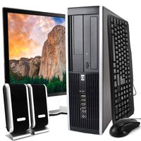 HP Core 2 Duo 3.0GHz Processor, New 4GB Memory, 500GB SATA Hard Drive, DVD-ROM, Windows 10, 19in Monitor(Brands may vary), Speakers, WiFi - (Renewed)