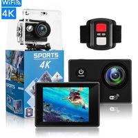 4K Action Camera,Wewdigi HE7000 4K Sports Action Camera Ultra HD 30m Waterproof WiFi 16MP DV Camcorder 170 Degree Wide 2 inch LCD Screen/Remote Control/4k/HD 19 Mounting Kits