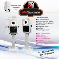 T17 Photo Booth "DIY" Shell 17 inch elo Monitor Cut Out w/Patent Pending Locking Design