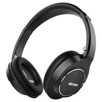 Siindoo JH-803 Bluetooth Over Ear Headphones, Wireless Headset with 20H Playback, HiFi Sound and Protein Ear Muffs Comfortable Headphones w/Mic Compatible with Smartphone/Tablets/Desktop (Black)
