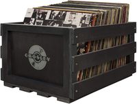 Crosley AC1004A-BK Record Storage Crate Holds up to 75 Albums, Black
