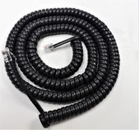 Charcoal Gray 25' Ft Long Handset Cord for GE Phone Thomson Pro Series 2 9170A 9175A 9210A 9320 9439B 9451 9451A 26936GE1 26958GE1 NSQ412 Curly Coil Bell Sonecor BE5200 BE5300BLF by DIY-BizPhones