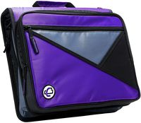 Case-it Universal 2-Inch 3-Ring Zipper Binder, Holds 13 Inch Laptop, Purple, LT-007-PUR