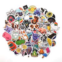 Laptop Stickers 100 Pcs for Water Bottles Sticker Pack Unique Cool Vsco Stickers for Hydro Flask Notebook Guitar Refrigerator Skateboard Car Travel Kid Adults DIY Bedroom Vinyl Stickers Waterproof