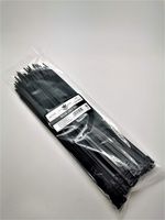 Black Garage Self Gripping Multi-Purpose Nylon Cable Ties (12") 100 Pieces