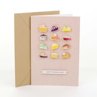 Hallmark Signature Thanksgiving Card (Thanksgiving Pie)