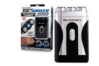 TACSHAVER by Bell+Howell Moustache and Beard Rotary Shaver with pop-up Trimmer for sharper moustache and sideburn edges Seen On TV (Deluxe-Rechargeable)