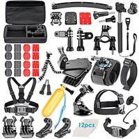 VanteexPro 60-in-1 Accessories Bundle Kit for Gopro Hero 8 7 6 5 4 3+ 3 2 1 Camera Accessories Combo Kit