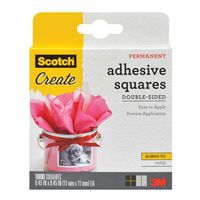 Scotch Brand 009-1000-CFT Scotch Photo Splits Double-Sided Adhesive Mounting Squares, 0.45 by 0.45-Inch