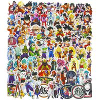 Dragon Ball Z Stickers 100pcs Pack for Cars MacBook Phone Anime Laptop Vinyl Stickers Decals
