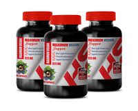 Vision Supplements for Adults - Maximum Vision Support Natural Complex - Grape Seed Extract Bulk Supplements - 3 Bottle 180 Capsules