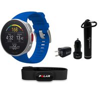 Polar Vantage V Pro Multisport GPS Watch and Wearable4U Ultimate Power Pack Bundle (Blue with HR)