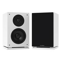 Fluance SX6WH High Definition Two-Way Bookshelf Loudspeakers - White