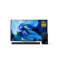 Sony XBR-65A8G 65 Inch TV: BRAVIA OLED 4K Ultra HD Smart TV with HDR and Alexa Compatibility -  Z9F 3.1ch Dolby Atmos Sound Bar and HT-Z9F Wireless Subwoofer - 2019 Model
