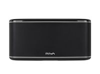 RIVA FESTIVAL Smart Speaker Mid-Size Wireless for Multi-Room music streaming and voice control works with Google Assistant (Black)