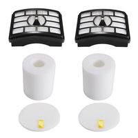 2 HEPA Filter + 2 Foam Flet Filter Kit for Shark Rotator Pro Lift-Away NV500 NV501 NV505 NV552 HEPA Filter & Foam Filter Kit, Part # XFH500 & XFF500