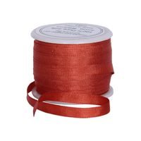 Threadart 100% Pure Silk Ribbon - 4mm Auburn - No. 524-3 Sizes - 50 Colors