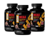 Post Workout Weight Loss for Men - BRANCHED Chain Amino Acid - BCAA 3000Mg - isoleucine Supplement - 3 Bottles 360 Tablets