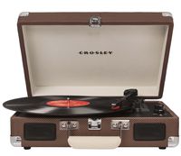 Crosley CR8005A-TW Cruiser Portable 3-Speed Turntable, Tweed